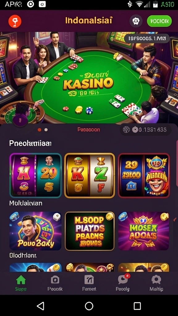 luckymino - Tampilan antarmuka yang menarik dan ramah pengguna.